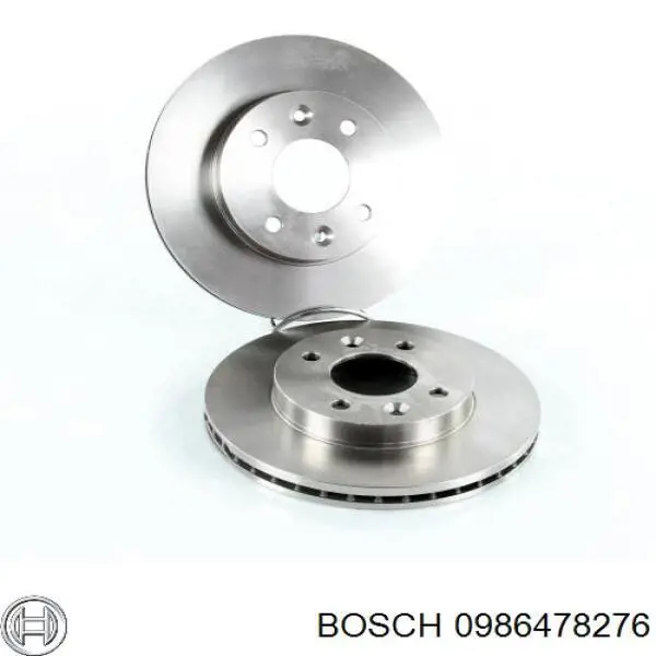 0986478276 Bosch disco de freno delantero