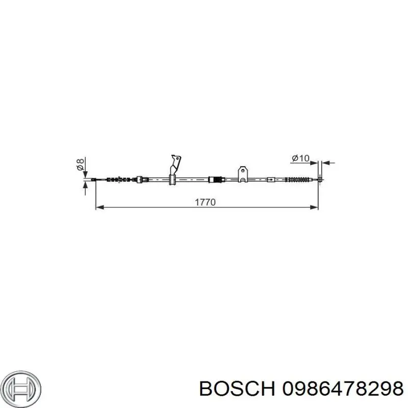 Disco de freno 0986478298 Bosch