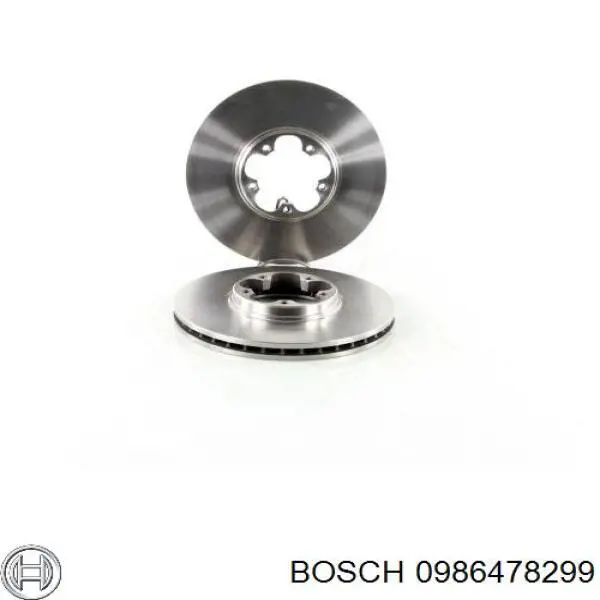 0 986 478 299 Bosch disco de freno delantero