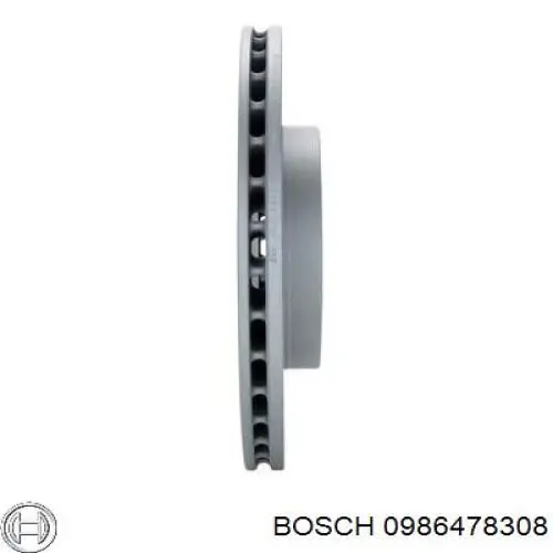 0 986 478 308 Bosch disco de freno delantero