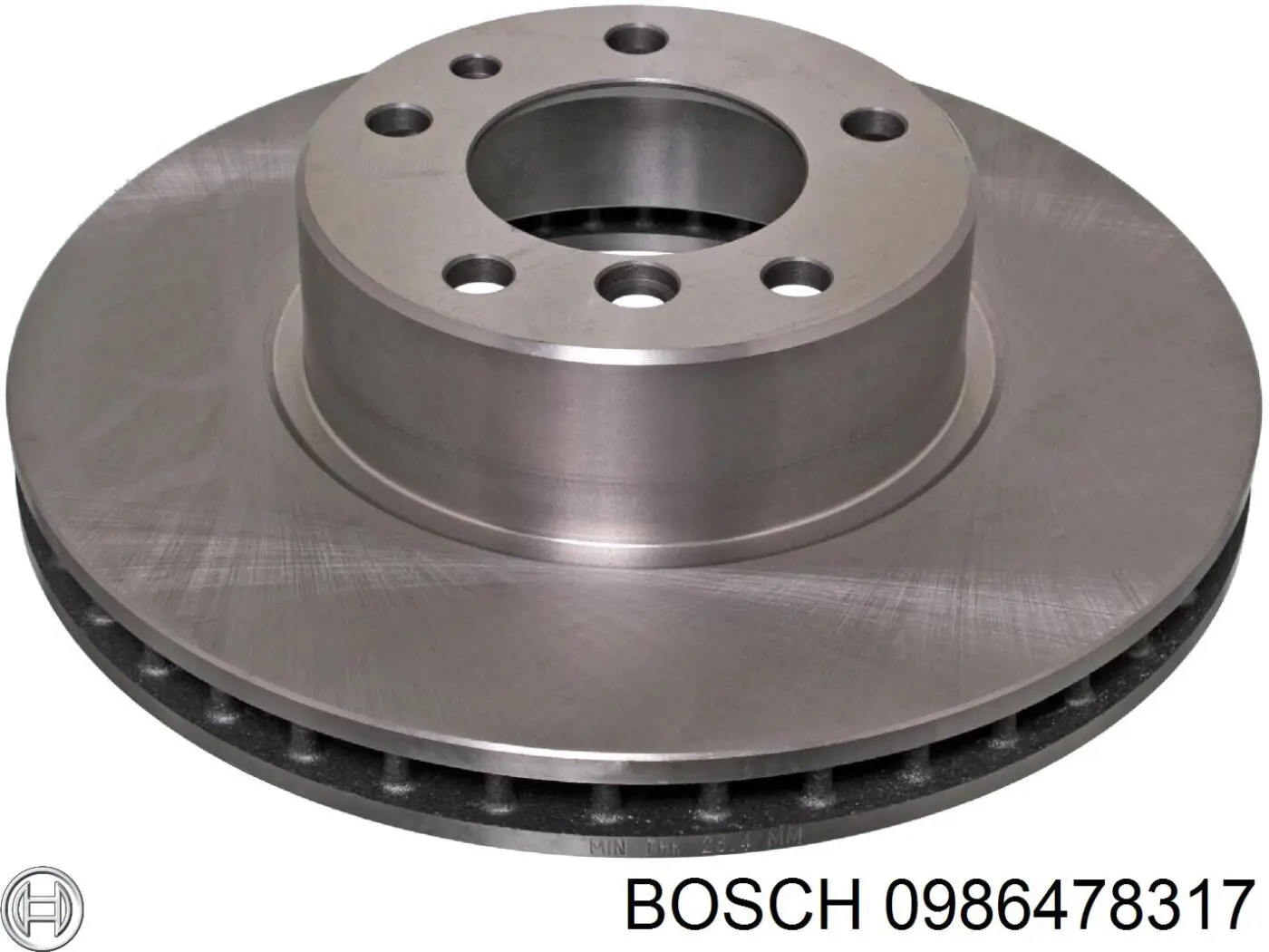 0 986 478 317 Bosch disco de freno delantero