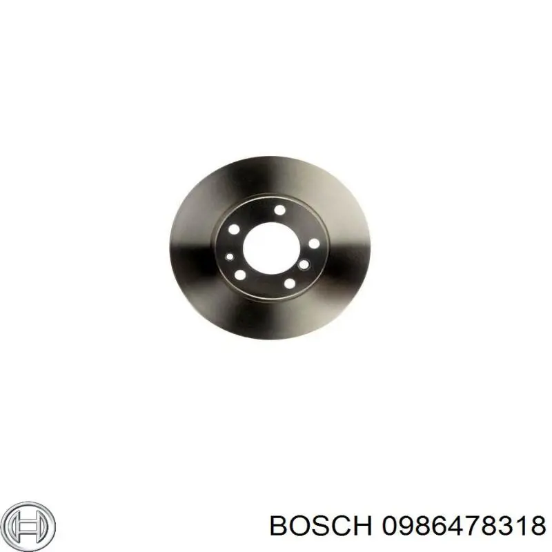 0 986 478 318 Bosch disco de freno delantero