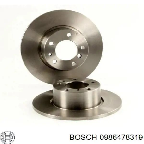 0986478319 Bosch disco de freno delantero