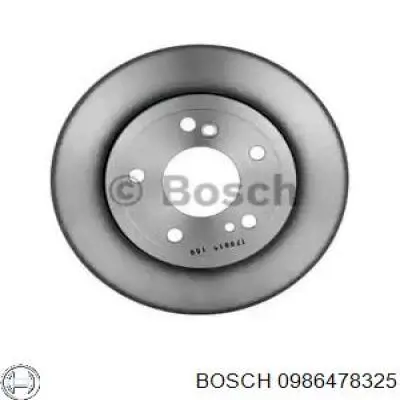 Comprar 0986478325 Bosch Disco de freno trasero