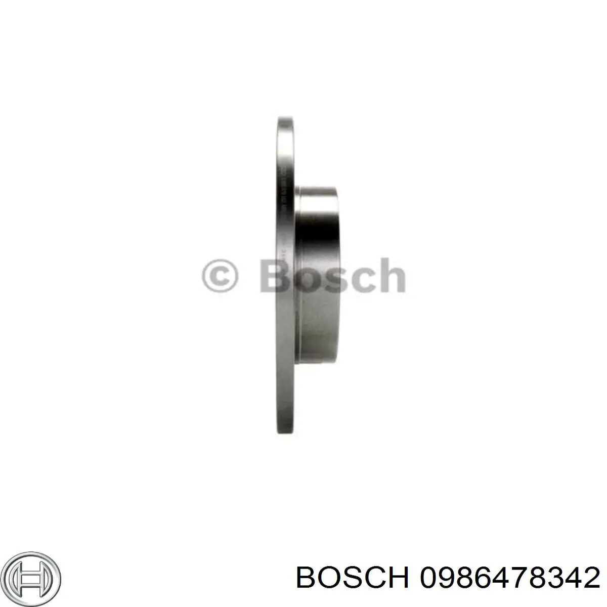 0 986 478 342 Bosch disco de freno trasero