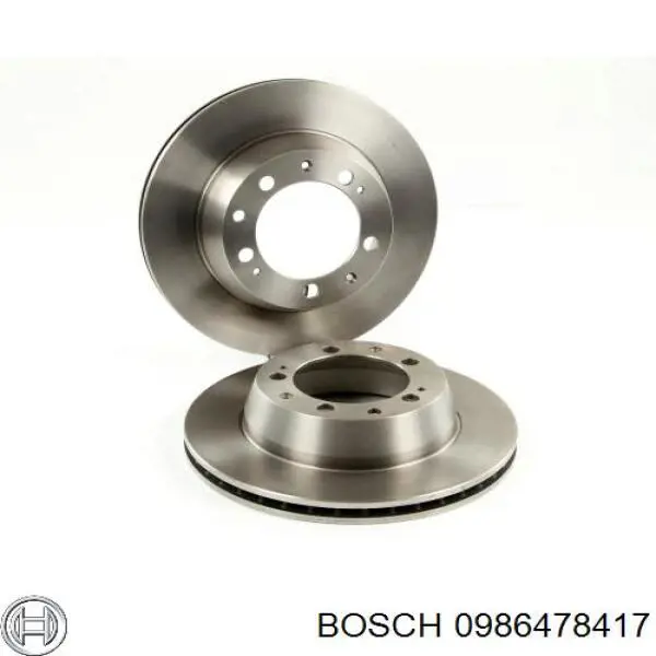 0986478417 Bosch disco de freno trasero