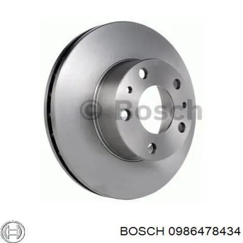 0986478434 Bosch disco de freno delantero