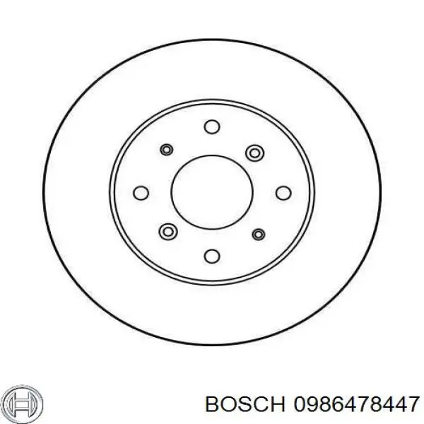 Disco de freno 0986478447 Bosch