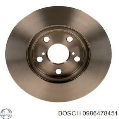 0986478451 Bosch disco de freno delantero