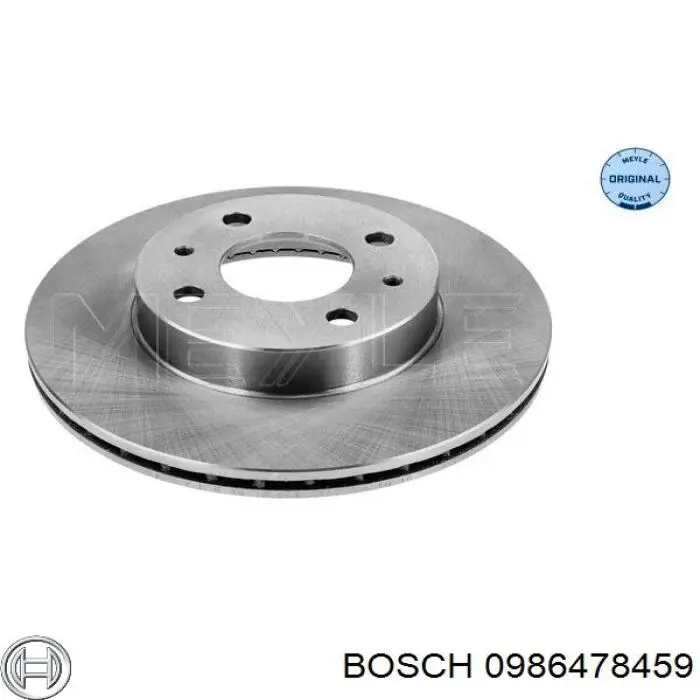 0986478459 Bosch disco de freno delantero