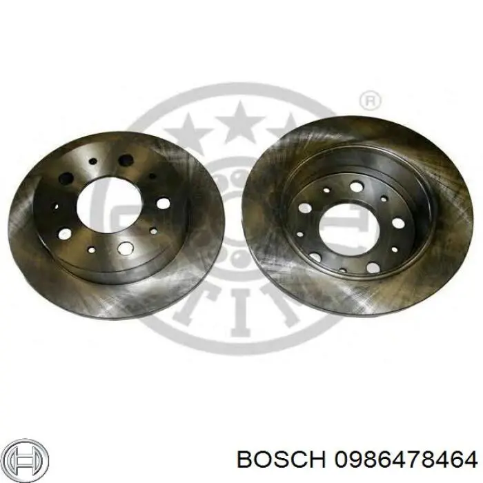 Disco de freno trasero Peugeot 206 2A/C