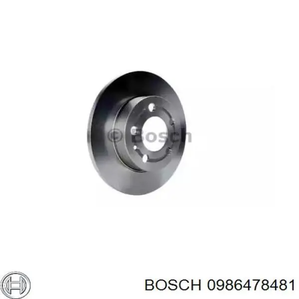 0986478481 Bosch disco de freno trasero