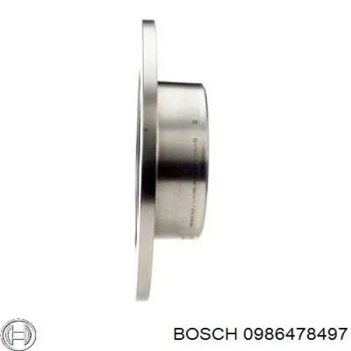 0986478497 Bosch disco de freno trasero