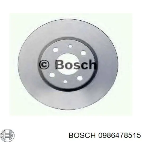 0986478515 Bosch disco de freno delantero