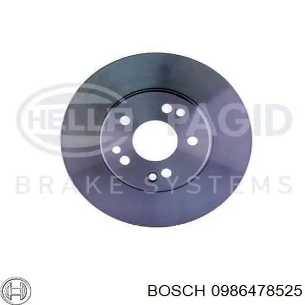 0986478525 Bosch disco de freno delantero