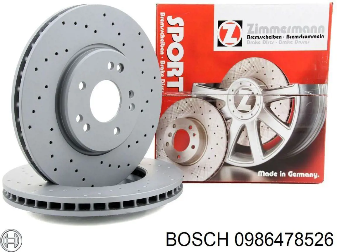 0 986 478 526 Bosch freno de disco delantero