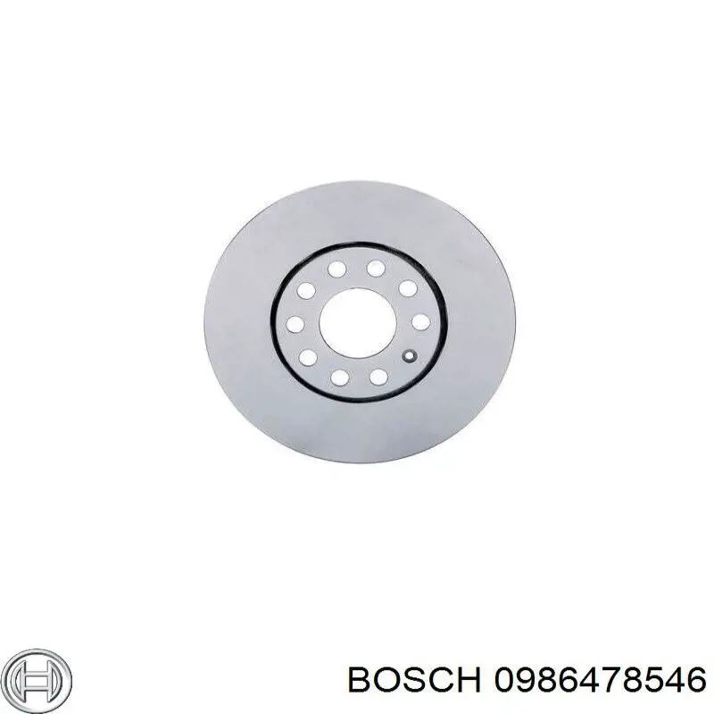 0 986 478 546 Bosch disco de freno delantero