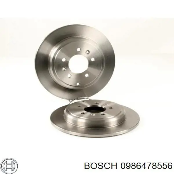 0 986 478 556 Bosch disco de freno trasero