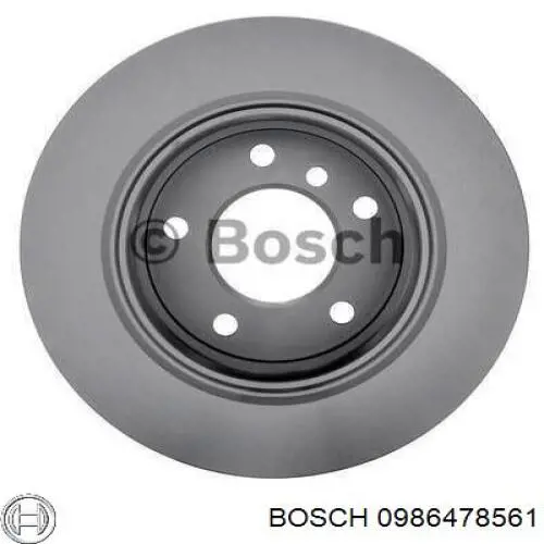 0986478561 Bosch disco de freno trasero