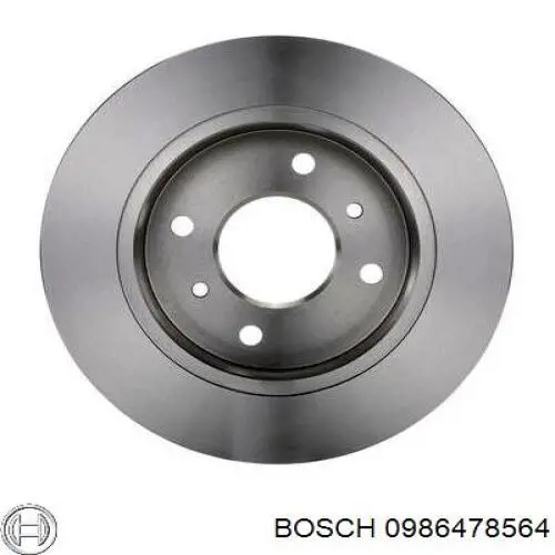 0986478564 Bosch disco de freno trasero