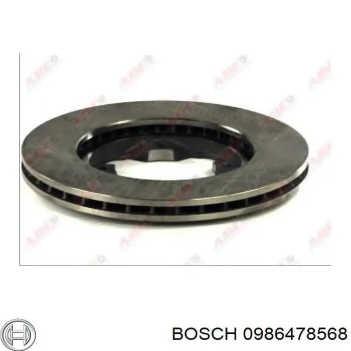 Disco de freno delantero Bosch 0986478568