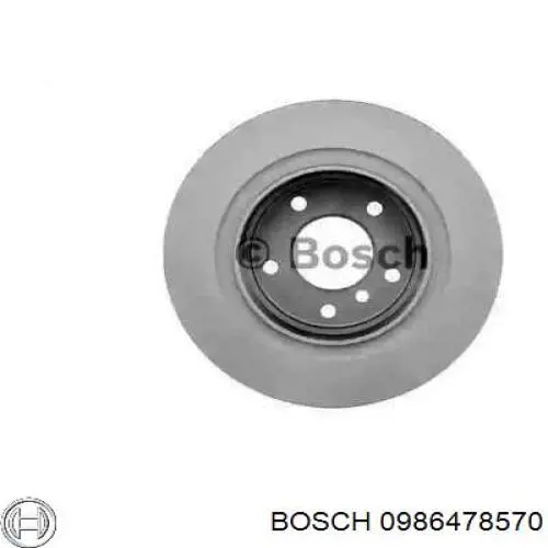 0986478570 Bosch disco de freno trasero