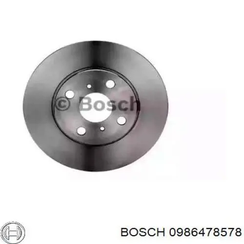 0986478578 Bosch disco de freno delantero