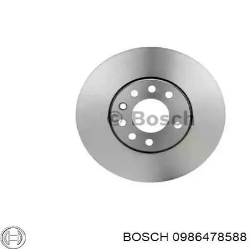 0986478588 Bosch disco de freno delantero