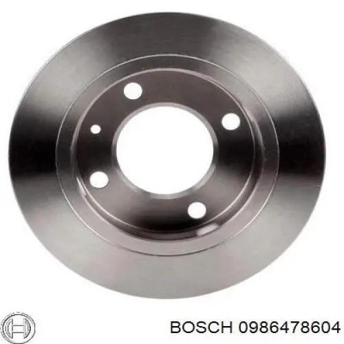 0 986 478 604 Bosch disco de freno trasero