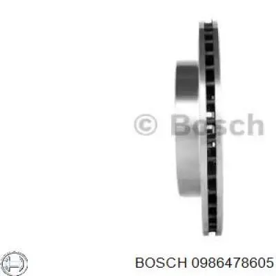 0986478605 Bosch disco de freno trasero