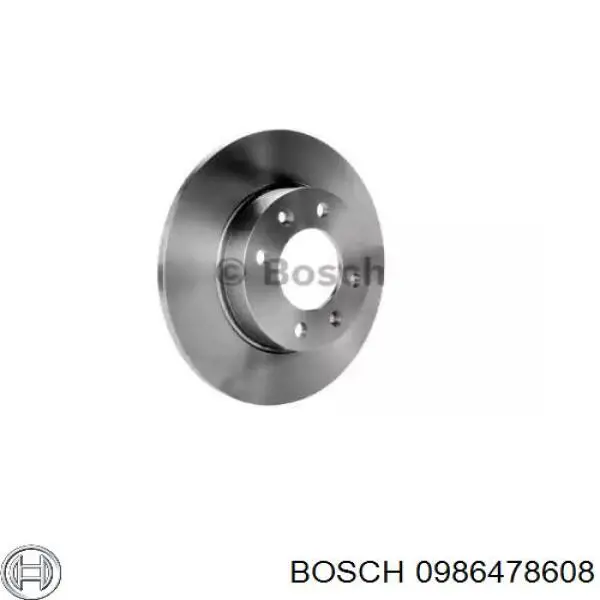 0986478608 Bosch disco de freno trasero