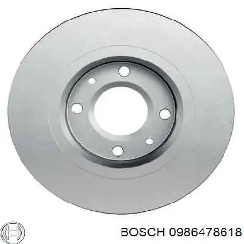Disco de freno 0986478618 Bosch