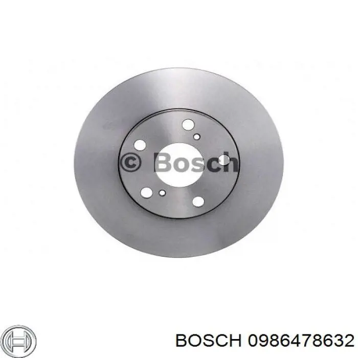 0 986 478 632 Bosch disco de freno delantero