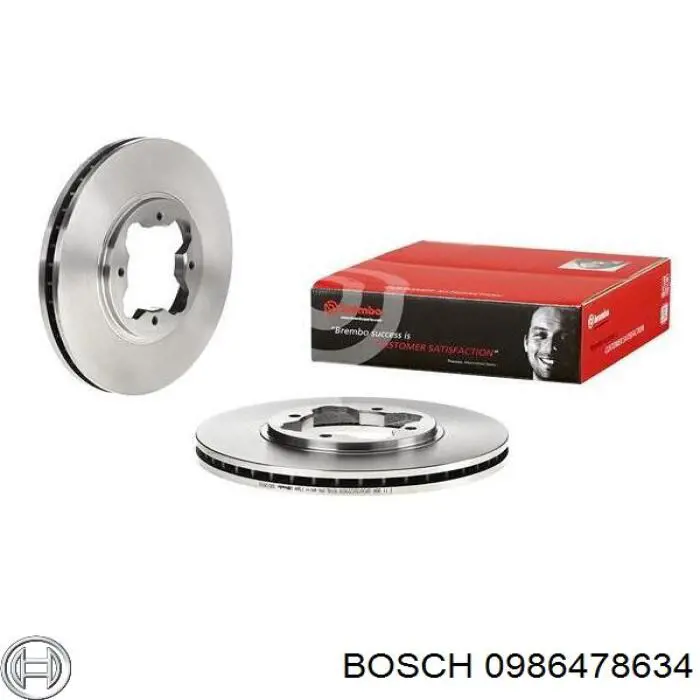 Comprar 0986478634 Bosch Freno de disco delantero