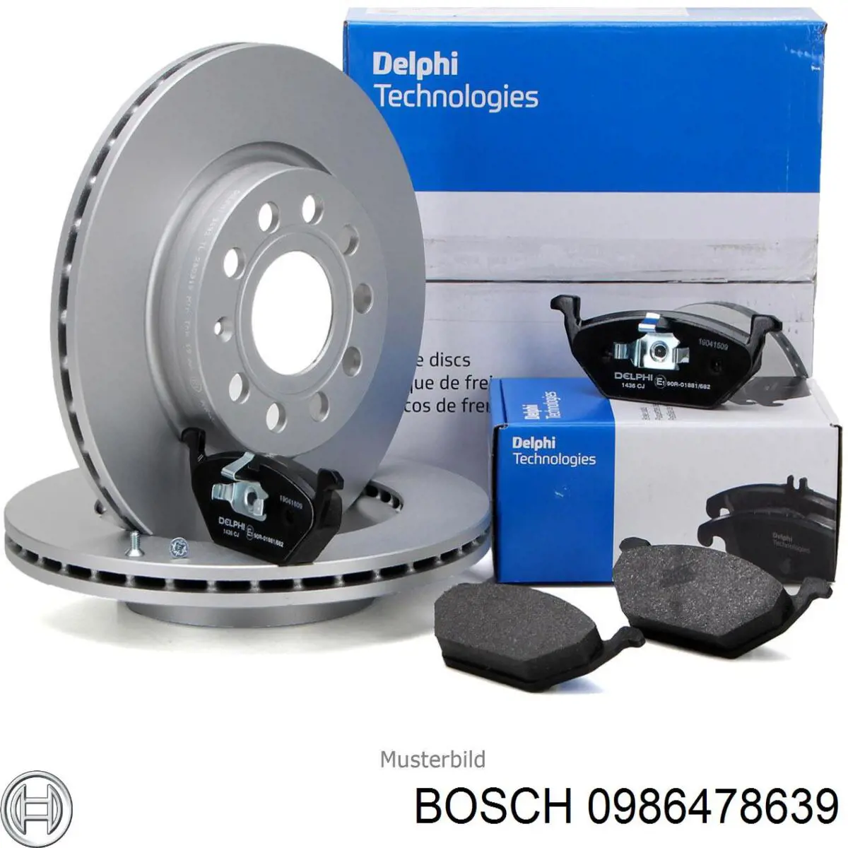 Disco de freno 0986478639 Bosch