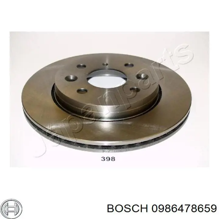 0986478659 Bosch freno de disco delantero