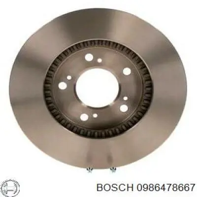 0986478667 Bosch disco de freno delantero