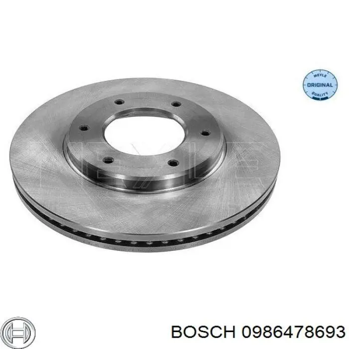 0986478693 Bosch freno de disco delantero