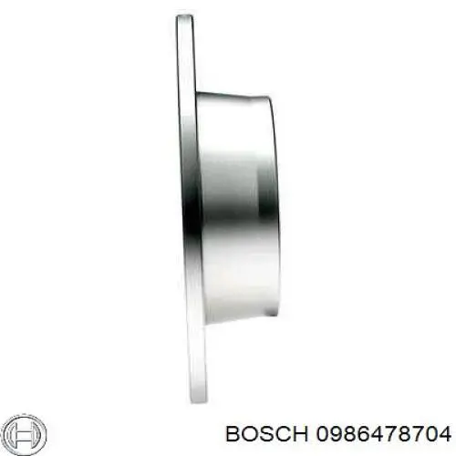 0986478704 Bosch disco de freno trasero