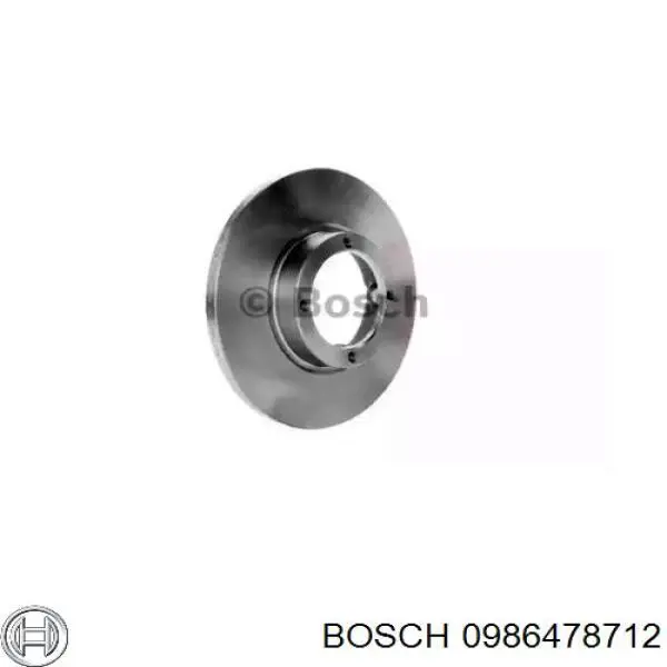 0986478712 Bosch freno de disco delantero