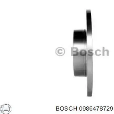 0986478729 Bosch freno de disco delantero