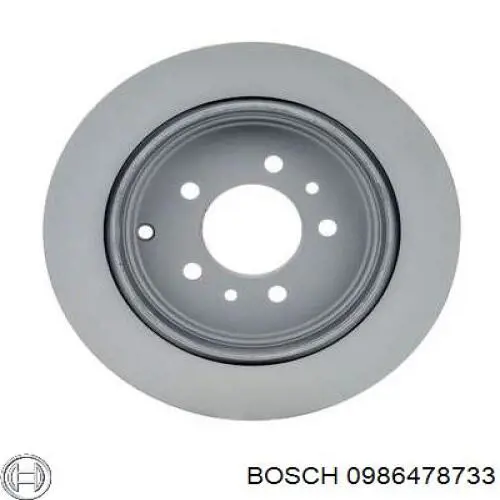 0986478733 Bosch disco de freno trasero