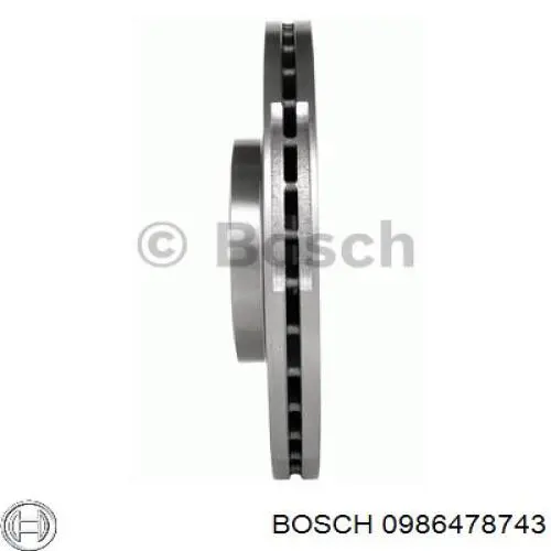 0986478743 Bosch disco de freno delantero