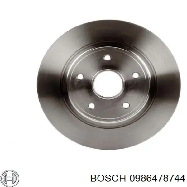 0 986 478 744 Bosch disco de freno trasero