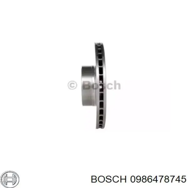 0986478745 Bosch disco de freno delantero