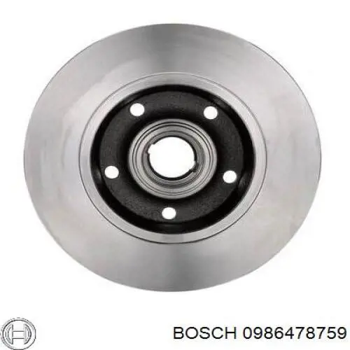 0986478759 Bosch disco de freno trasero