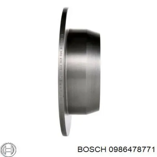 0986478771 Bosch disco de freno trasero
