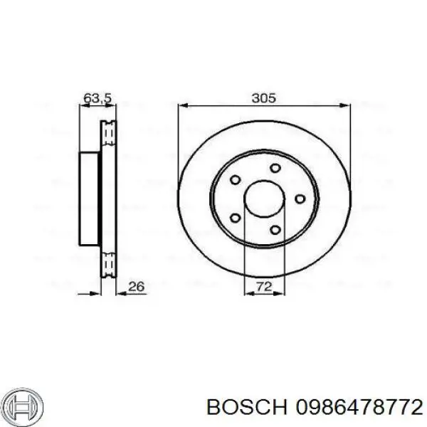 Freno de disco delantero Jeep Cherokee 2 XJ