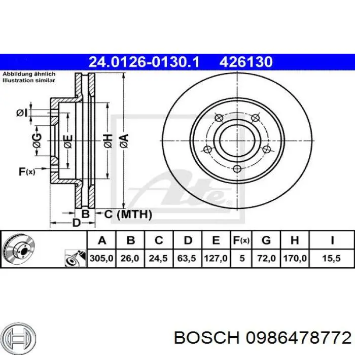 Freno de disco delantero Jeep Cherokee 2 XJ
