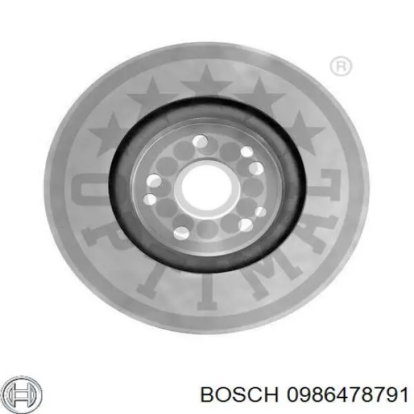 0 986 478 791 Bosch disco de freno delantero